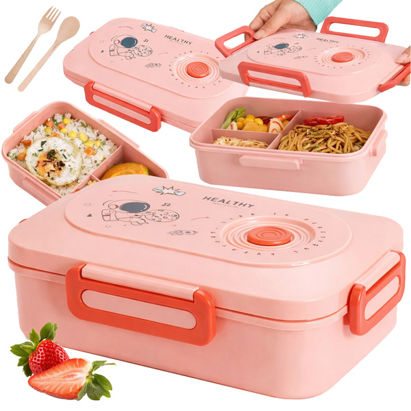 Lunchbox snack box kontejner na snack oběd s předímky příbory