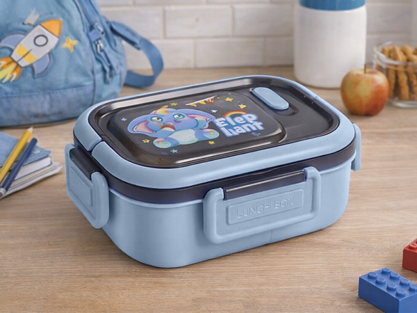 Lunchbox snack box container for breakfast lunch with compartments cutlery
