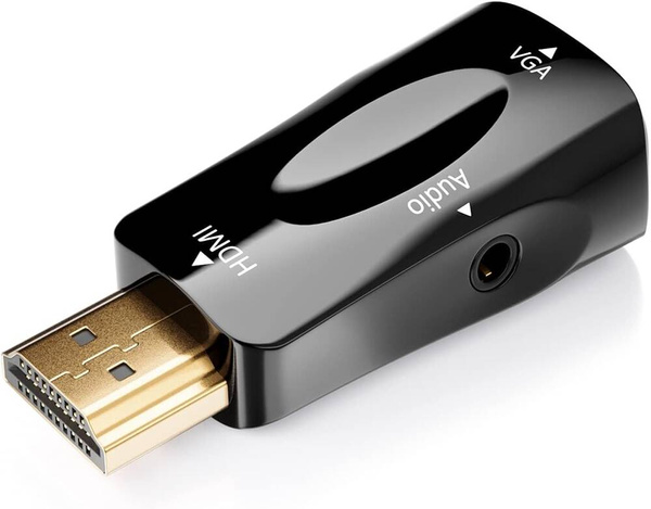 Převodník adaptér z hdmi na vga d-sub audio mini jack