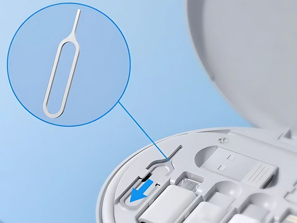 Sada adaptérů 5 v 1 usb-c micro usb typ a telefon v pouzdru