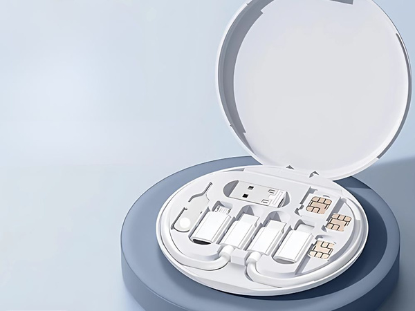 Sada adaptérů 5 v 1 usb-c micro usb typ a telefon v pouzdru