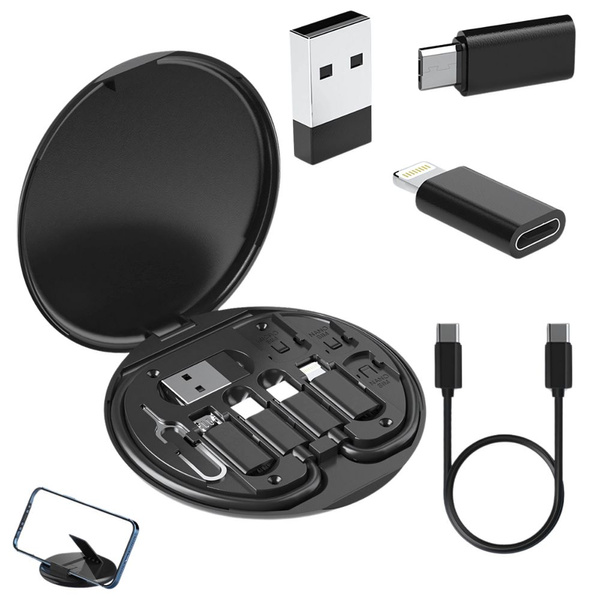 Sada adaptérů 5 v 1 usb-c micro usb typ a telefon v pouzdru