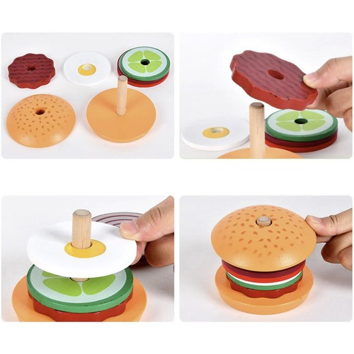 Dřevěný burger Kruzzel 22673