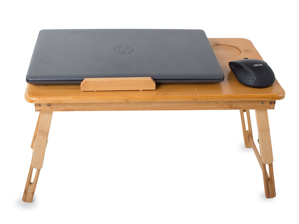 Stůl na notebook bambusový podnos na postel pro notebook