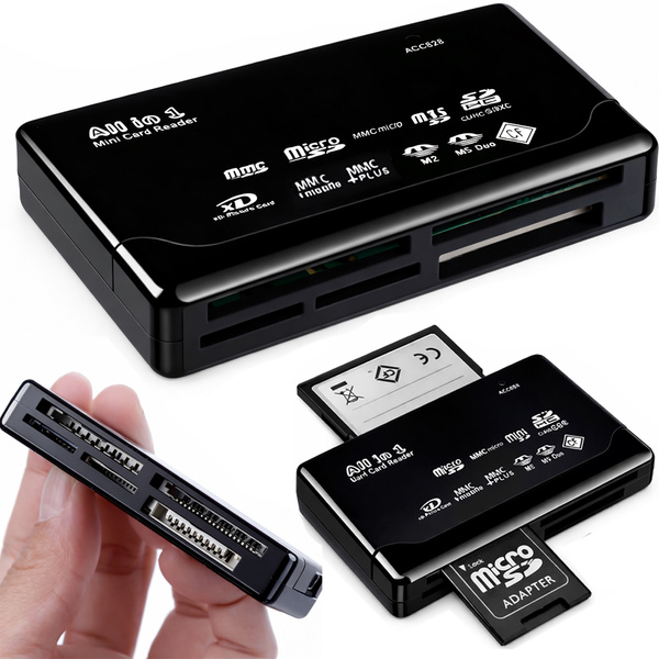 ČTEČKA PAMĚŤOVÝCH KARET PRO FOTOAPARÁT USB MULTI CF SD MICRO SD XD MS MMC