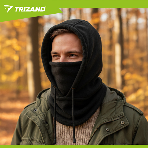Zimní šála - černá Trizand 26127