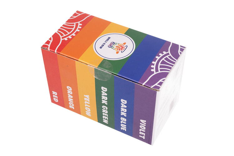 Barevný prášek Holi - sada 6x100g