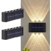 Solární nástěnné světlo 10 LED teplá bílá 2ks
