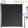 Markýza na boční terasu LUARO stahovací 180 x 400 cm šedá