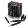 Markery dwustronne alkoholowe w etui 48 podstawka 107639(2)