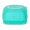 Szczotka silikonowa czyscik myjka do mycia psow kotow z dozownikiem mietowa 167478