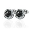 vyr 1511 nausnice cerne se zirkony a kermikou