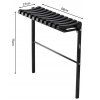Skládací lavička délka 68 cm černá