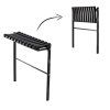 Skládací lavička délka 68 cm černá