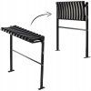 Skládací lavice délky 68 cm se stopou - černá