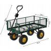Dvoufunkční zahradní vozík zelený