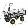 Dvoufunkční zahradní vozík černý