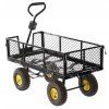 Dvoufunkční zahradní vozík černý