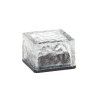 SOLÁRNÍ LAMPA 7 x 7 x 5 CM SKLENĚNÁ KOSTKA LED STUDENÁ BÍLÁ