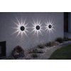 Sada 2 solárních lamp - Nástěnné světlo 10 x 10 x 2,5 cm LED studená bílá