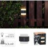 Sada 2 solárních lamp – Nástěnné svítidlo 9 x 9 x 2,3 cm ARRAS LED teplá bílá