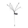 Sada 2 solárních lamp, výška 70 cm, 6 LED teplá bílá