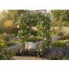 Zahradní pergola s lavičkou 123 x 63 x 252 cm antická bronzová