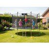 TRAMPOLÍNA 12FT 374 CM S ŽEBŘÍKEM A VNITŘNÍ SÍTÍ