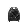 Elektrický topný ventilátor s bezpečnostním vypínačem černý 2000 W