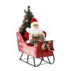MIKULÁŠ V SÁŇKÁCH S VÁNOČNÍM STROMKEM – LED, MELODIE 60 CM *3450