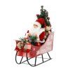 MIKULÁŠ V SÁŇKÁCH S VÁNOČNÍM STROMKEM – LED, MELODIE 60 CM *3450