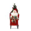 MIKULÁŠ V SÁŇKÁCH S VÁNOČNÍM STROMKEM – LED, MELODIE 60 CM *3450
