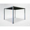 ZAHRADNÍ PERGOLA S OCELOVOU STŘECHOU 3 x 3 x 2,2 M ŠEDÁ