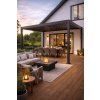 Pergola zahradní hliníková šedá LED 3 x 3 x 2,5 m