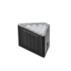 Sada 2 solárních schodových lamp 8,5 x 5 x 4,5 cm 9 LED teplá bílá