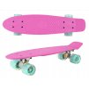 Skateboard Fiszka SVÍTÍCÍ kola PINK MINT