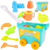Vozík na hraní v písku s příslušenstvím MODRÝ