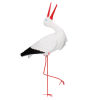 Čáp malý plastový na drátu Klekot *6022*
