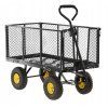 Zahradní vozík dvouúčelový XL - černý s plachtou