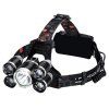 5 x T6 CREE LED čelovka