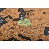 Mapa světa - stírací los s vlajkami + doplňky 23442