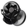 Černý bezdrátový ventilátor Ruhhy 25567