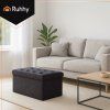 Šedý sametový puf 76x38x38cm Ruhhy 26130