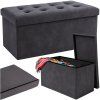 Šedý sametový puf 76x38x38cm Ruhhy 26130