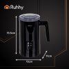 Napěňovač mléka černý 400W Ruhhy 26180