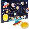 Dřevěné puzzle - sluneční soustava Kruzzel 26696