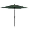Zahradní slunečník 3 m zelený s obalem