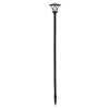 SOLÁRNÍ LAMPA 17 x 17 x 155 CM 2v1 LUCERNA 2 LED STUDENÁ BÍLÁ