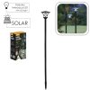 SOLÁRNÍ LAMPA 17 x 17 x 155 CM 2v1 LUCERNA 2 LED STUDENÁ BÍLÁ