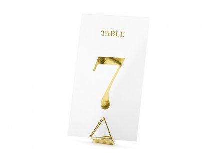 1431 1 cislovani stolu transparentni karty 20ks zlata